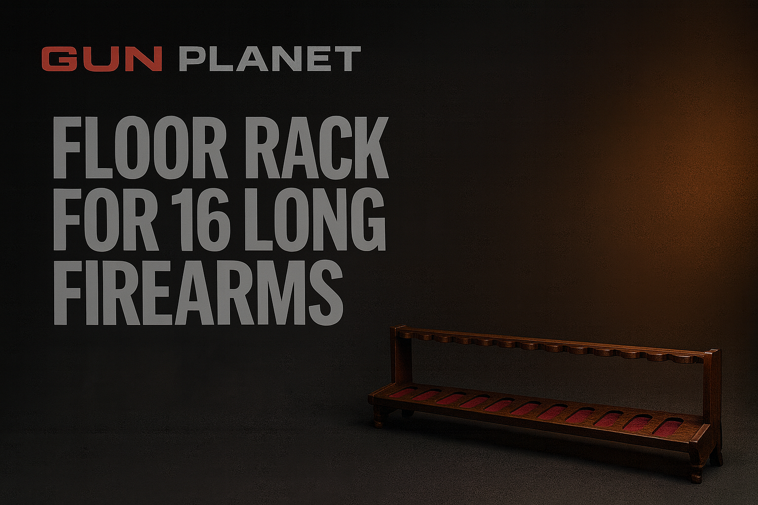 Floor Gun Cabinet for 16 Long Guns