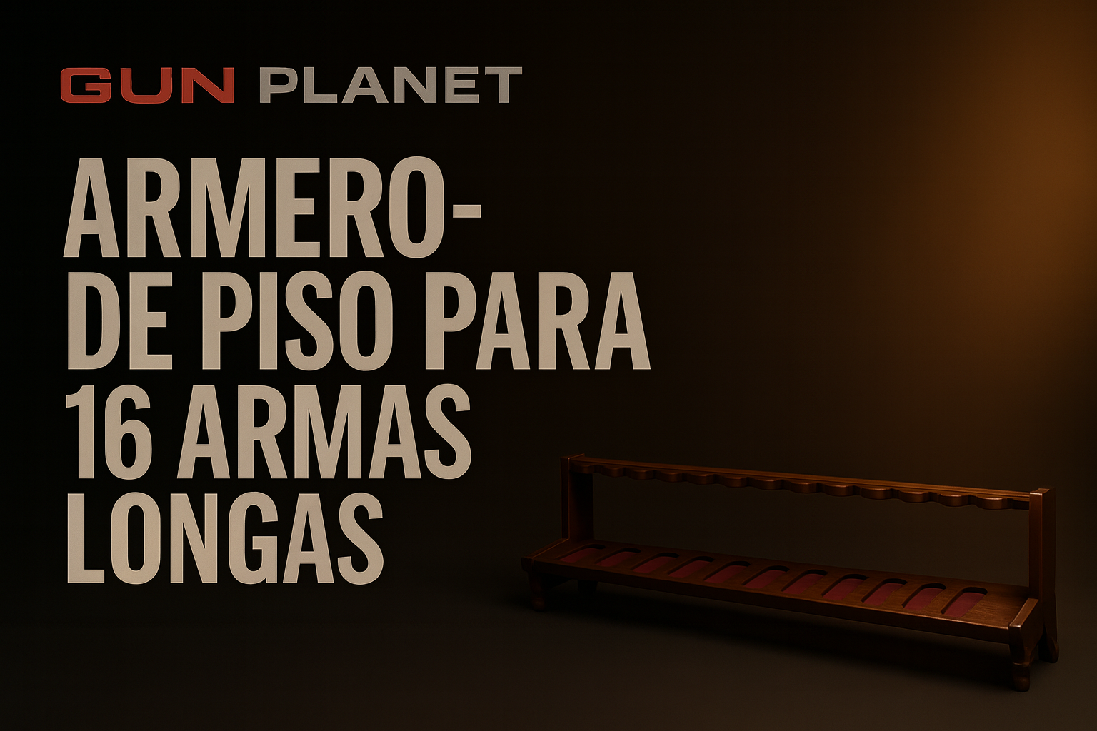 Armero de piso para 16 armas longas