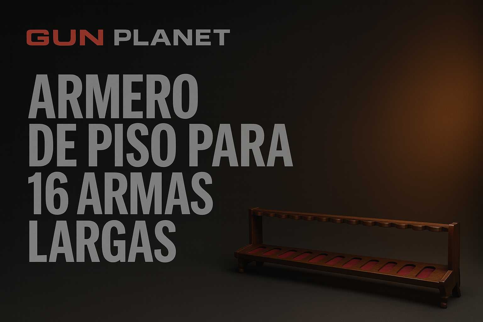 Armero de piso para 16 armas largas